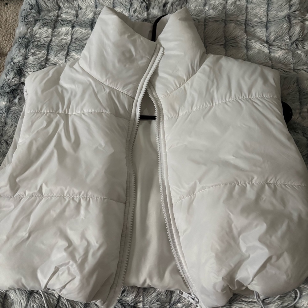 White Puffer Vest